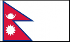 Nepal Hand Waving Flags